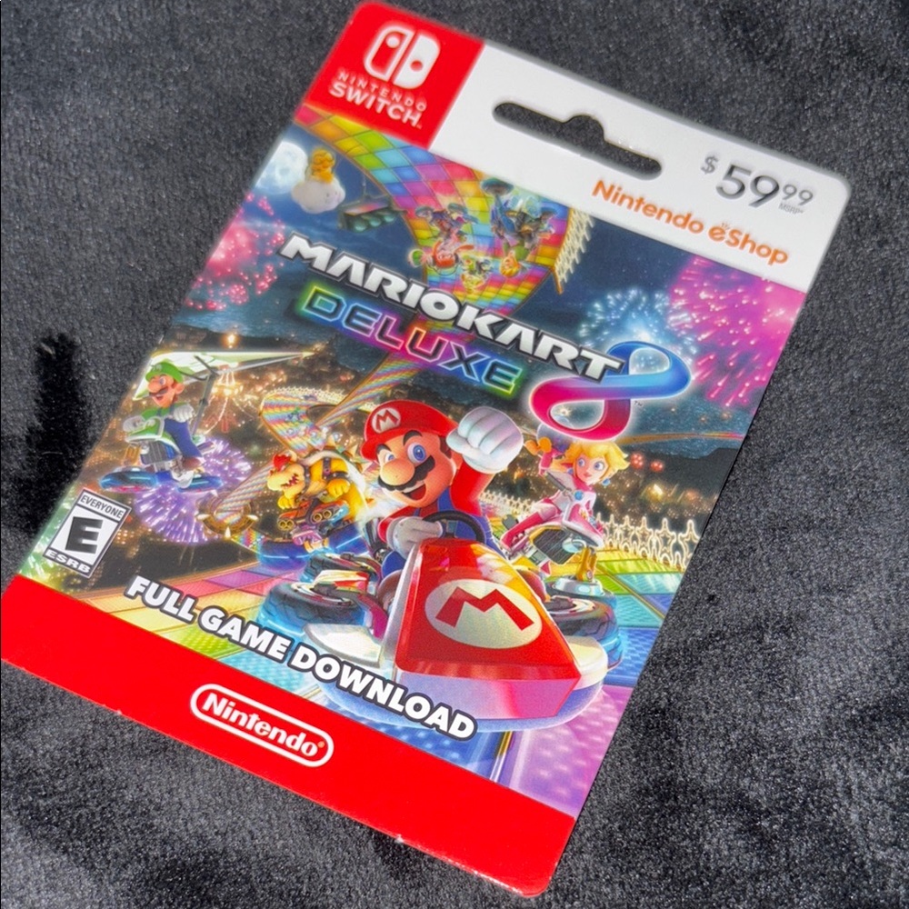 Nintendo Mario Kart 8 Deluxe Digital Game Red